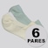 Kit 6 Pares de Meia Puma Invisível Feminina VERDE