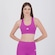 Top adidas All Gym Treino Suporte Medio Feminino ROXO