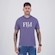 Camiseta Fila Regular Italy Letter Masculina AZUL ESCURO