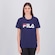 Camiseta Fila Letter Premium II Feminina AZUL ESCURO