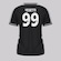 Camisa do Vasco Supporter Block Kappa 99 Vegetti Feminina PRETO