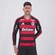 Camisa do Flamengo I 25/26 ML Com Patrocínio adidas Masculina PRETO