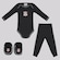 Kit Body Calça e Pantufa Infantil Corinthians PRETO