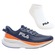 Tênis Masculino Fila Striker + 1 Par de Meia AZUL ESC/LARANJA