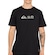 Camiseta Quiksilver Gradient Broken Type Masculina PRETO