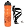 Caramanhola garrafa água bike TSW 550 ml Mod. 02 c/ suporte LARANJA