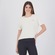 Camiseta Cropped New Balance Drapey Feminino BRANCO