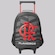 Mochila Flamengo com Rodas Infantil PRETO