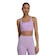 Top adidas Power React Suporte Médio Feminino ROXO CLARO/BRANCO