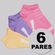 Kit 6 Pares de Meia Puma Sapatilha Infantil LARANJA