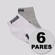 Kit 6 Pares de Meias Puma Sapatilha Infantil BRANCO