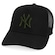 Boné Adulto New Era 9forty Trucker MLB New York Yankees Aba Curva PRETO