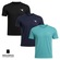 Kit 3 Camisetas Diadora Small Logo Masculina PRETO