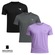 Kit 3 Camisetas Diadora Small Logo Masculina LILAS