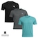 Kit 3 Camisetas Diadora Small Logo Masculina PRETO