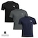 Kit 3 Camisetas Diadora Small Logo Masculina PRETO