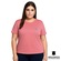 Camiseta Diadora Small Logo Plus Size Feminina ROSA