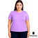 Camiseta Diadora Small Logo Plus Size Feminina ROXO