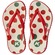 Chinelo Infantil Kenner Ibiza Tomates BRANCO/VERMELHO