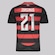 Camisa do Flamengo I 25/26 21 Jorginho adidas Masculina PRETO