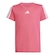 Camiseta Adidas 3 Stripes Infantil ROSA/BRANCO