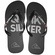 Chinelo Quiksilver Molokai Silver Transfer Masculino PRETO
