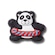 Jibbitz Crocs Panda com Boia BRANCO