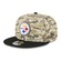 Boné New Era 9Fifty Pittsburgh Steelers NFL Salute Service 2025 Mascuino VERDE