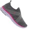 tenis oxer slip feminino cinza/rosa