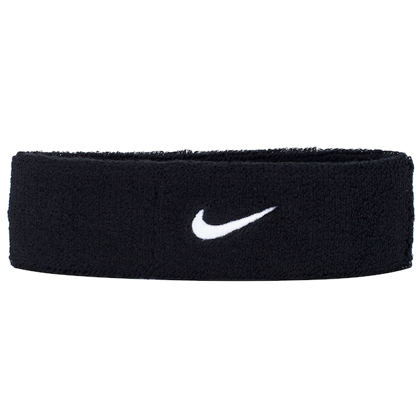Testeira Nike Swoosh Headband - Azul Marinho com Rosa-Azul Marinho / Rosa-R1 | Cor: PRETO/BRANCO | Tamanho: único