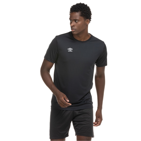 Camisa Umbro Manga Curta TWR Striker - Masculina | Cor: PRETO | Tamanho: M