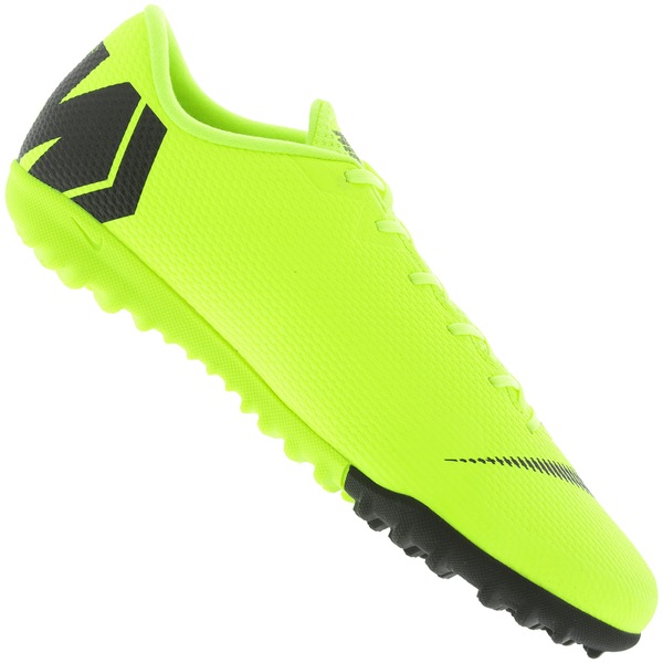 chuteira nike mercurial vaporx xii academy tf society verde