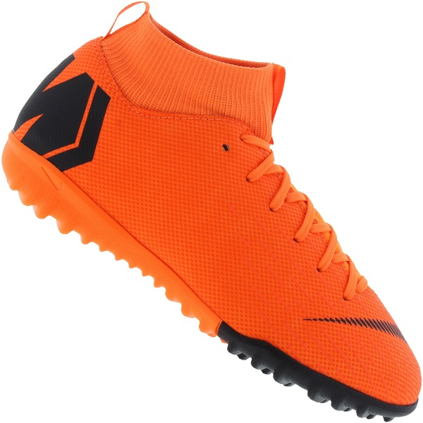 chuteira society infantil nike mercurial superfly 6 academy gs tf