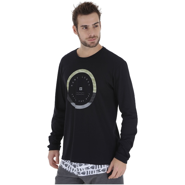 Camiseta Manga Longa Hang Loose Army - Masculina