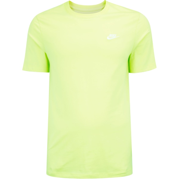 Camiseta Básica Nike Club Logo Pequeno Masculina | Cor: VERDE CLA/VERDE ESC | Tamanho: M