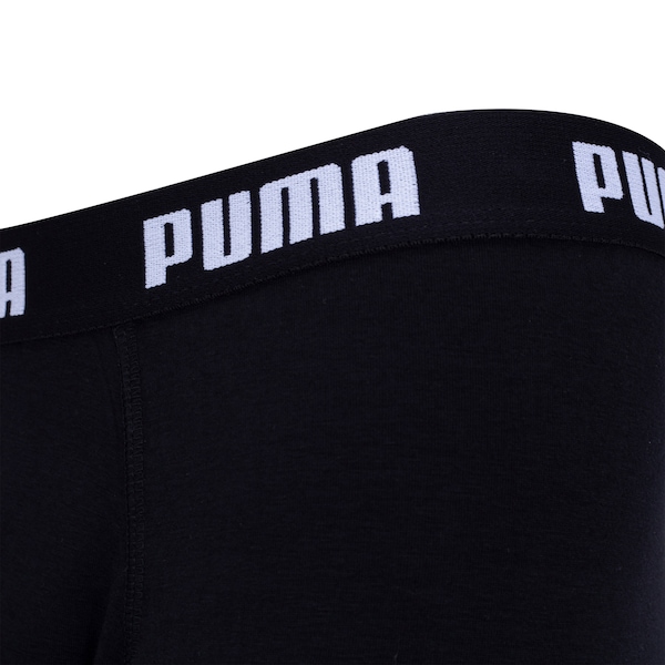Vista 3 Kit de Cuecas Boxer Cotton Puma com 2 Unidades - Adulto PRETO/BRANCO Puma PRETO/BRANCO