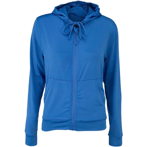 Jaqueta Oxer com Capuz Melange - Feminina | Cor: AZUL | Tamanho: M