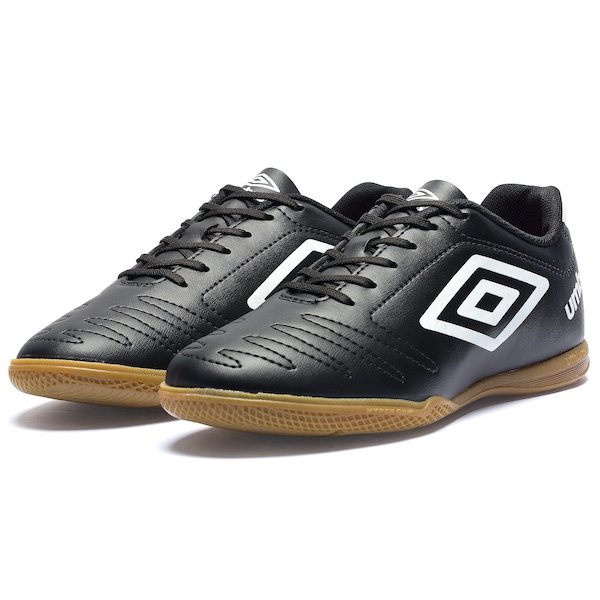 Vista 3 Chuteira Futsal Umbro Class IC - Adulto PRETO/BRANCO Umbro PRETO/BRANCO