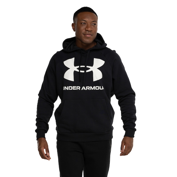 Blusa de Moletom Under Armour Masculina com Capuz Rival Fleece Big