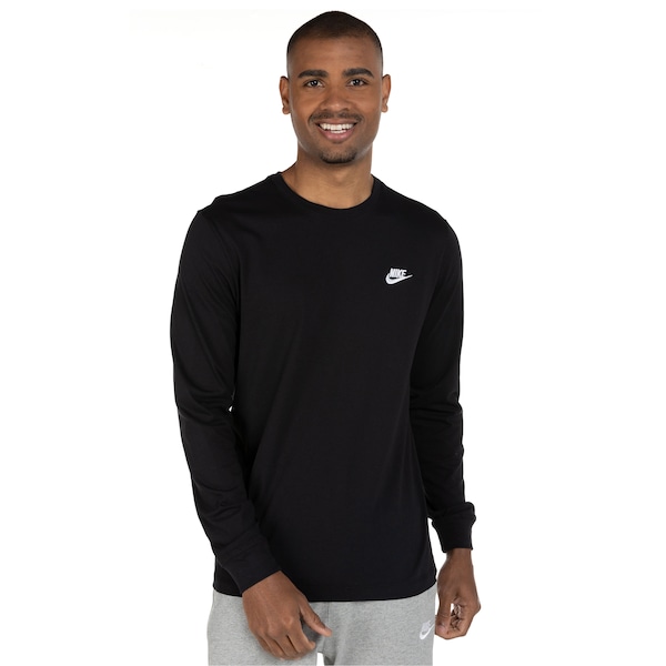 Camiseta Nike Manga Longa Sportwear Club - Masculina