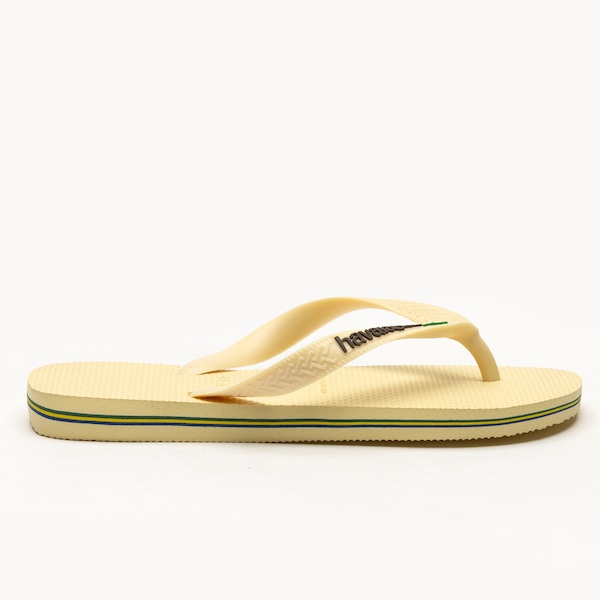 Vista 3 Chinelo Havaianas Brasil Logo - Masculino BRANCO Havaianas BRANCO