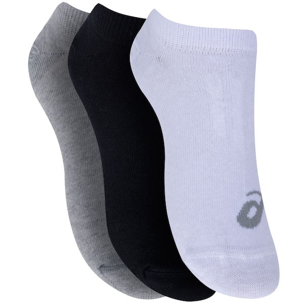 Kit 3 Pares de Meias Invisible Performance InvisÃvel Casual ASICS Adulto