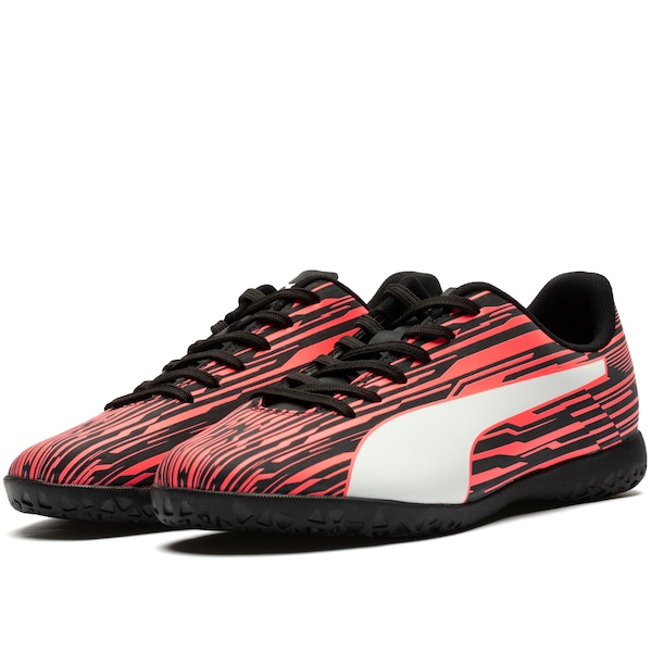 Vista 3 Chuteira Futsal Puma Rapido III IT BDP - Adulto ROSA/PRETO Puma ROSA/PRETO