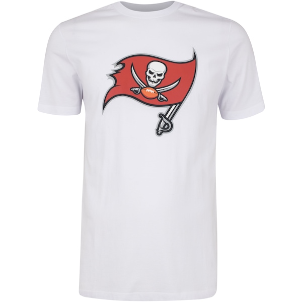 Camiseta New Era Manga Curta Tampa Bay Buccanneers NFL Basic - Masculina | Cor: BRANCO | Tamanho: P
