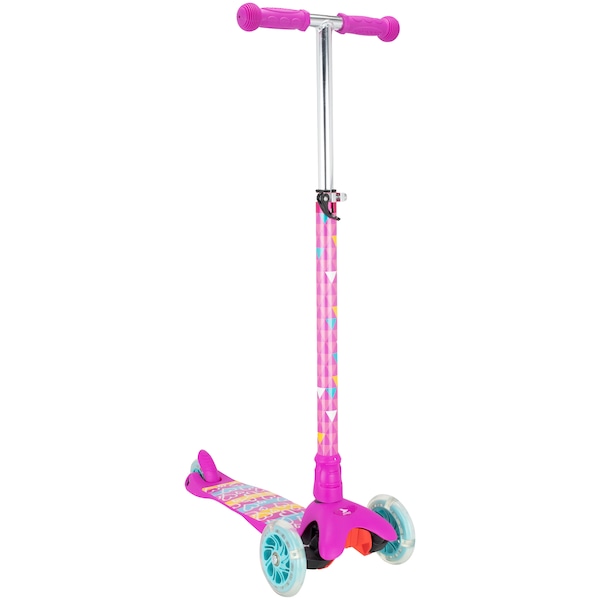 Patinete 3 Rodas Atrio Princess Love com Luzes de Led - Infantil | Cor: ROSA/AZUL CLARO | Tamanho: único
