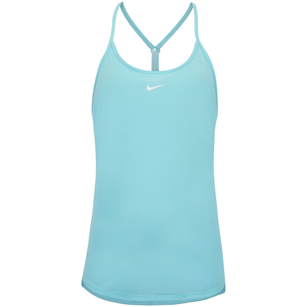 Camiseta Regata Feminina Nike One Dri-Fit Elstka Std Tank | Cor: AZUL/BRANCO | Tamanho: G