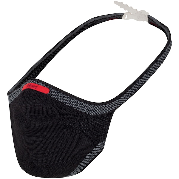 Kit de Máscara de Proteção Fiber Sport com Suporte - 30 Filtros | Cor: PRETO | Tamanho: G