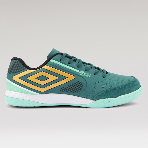 Chuteira Futsal Umbro Pro 5 Bump Club - Adulto | Cor: PETROLEO | Tamanho: 43