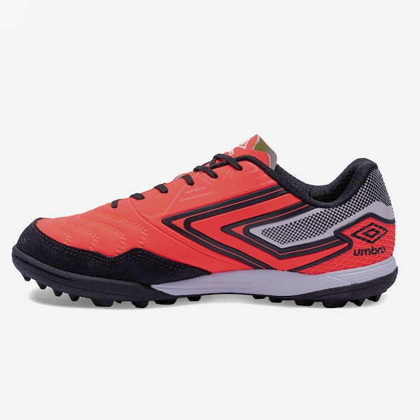 Vista 3 Chuteira Society Umbro Pro 5 Bump Club - Adulto CINZA/PRETO Umbro CINZA/PRETO