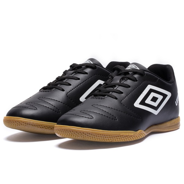 Vista 3 Chuteira Futsal Umbro Indoor Class 2.2 - Júnior PRETO/BRANCO Umbro PRETO/BRANCO